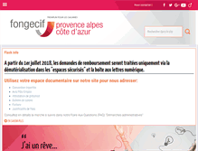 Tablet Screenshot of fongecif-paca.com